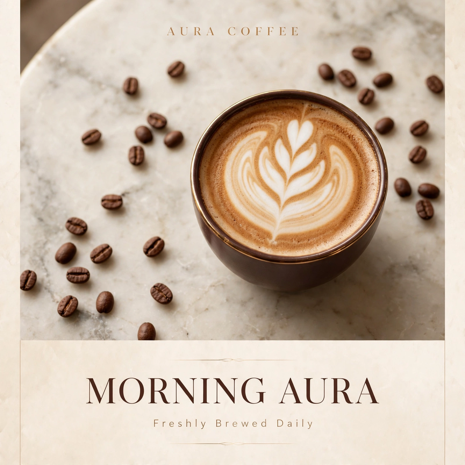 Aura Coffee Morning Aura social media post design